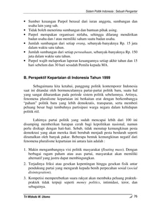 Sistem Politik Indonesia: Sebuah Pengantar 