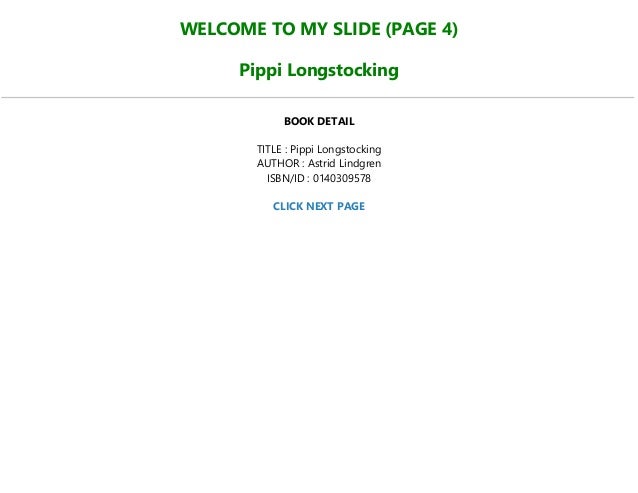 Download Pdf Pippi Longstocking Txt Pdf Epub