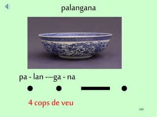 105
palangana
pa - lan -–ga - na
4 cops deveu
 