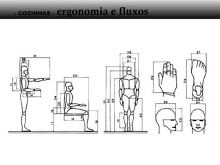 - COZINHAS - ergonomia e fluxos
 