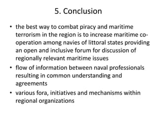 Piracy and Maritime Security in the Indian Ocean | PPTX