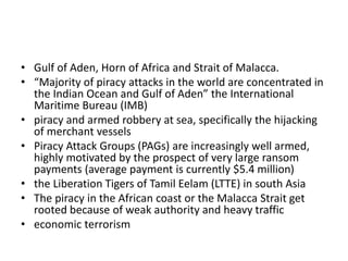 Piracy and Maritime Security in the Indian Ocean | PPTX