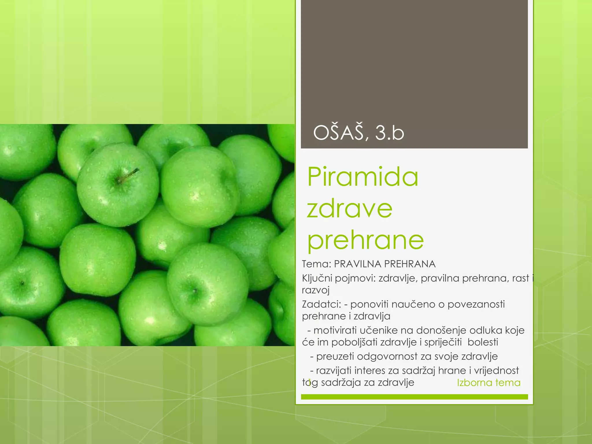 Piramida zdrave prehrane | PPTX