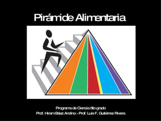 Pirámide Alimentaria Programa de Ciencia 6to grado Prof. Hiram Báez Andino - Prof. Luis F. Gutiérrez Rivera 