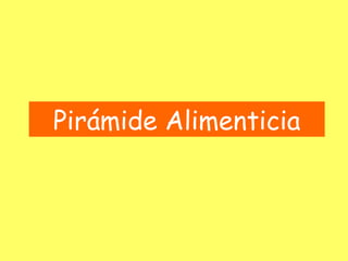 Pirámide Alimenticia
 