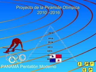 Proyecto de la Pirámide Olímpica
                2010 –2016




PANAMÁ Pentatlón Moderno
 
