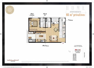 H O M E
                  eria
        M    at



                           l
                             Pro                                                                                                                                                                                                             APARTAMENTO
          o


                        vi
             sóri                                                                                                                                                                                                                                  plantas
                                                                                         Mudar                                            Mureta
                                                                                        produção                                           box                                                                                  66 m privativos2

                                                                                                                                                                                                                                       Produção




                                                                                                                                       Móvel branco




                                                          Planta com sugestões de decoração. Os revestimentos a serem utilizados na construção estão especificados no Memorial Descritivo. Os móveis têm dimensões comerciais. Objetos
                                                          de decoração, pisos, rodapés, louças, metais, molduras, sancas de gesso e pontos de iluminação são sugestões de decoração. As medidas são internas e de face a face das paredes.
                                                          Planta ilustrativa e sem escala.




27719_005_Goldszetein_Batel_Material_Pirata_29.7x21.indd 10                                                                                                                                                                                                  8/20/12 10:40 PM
 