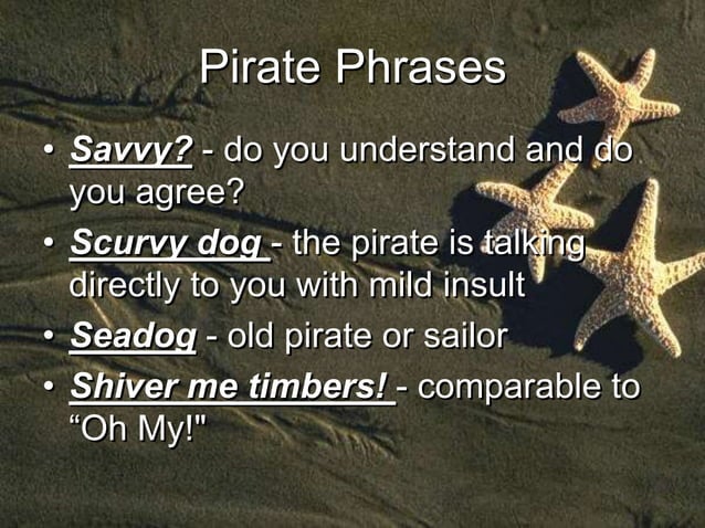 Pirate language | PPTX