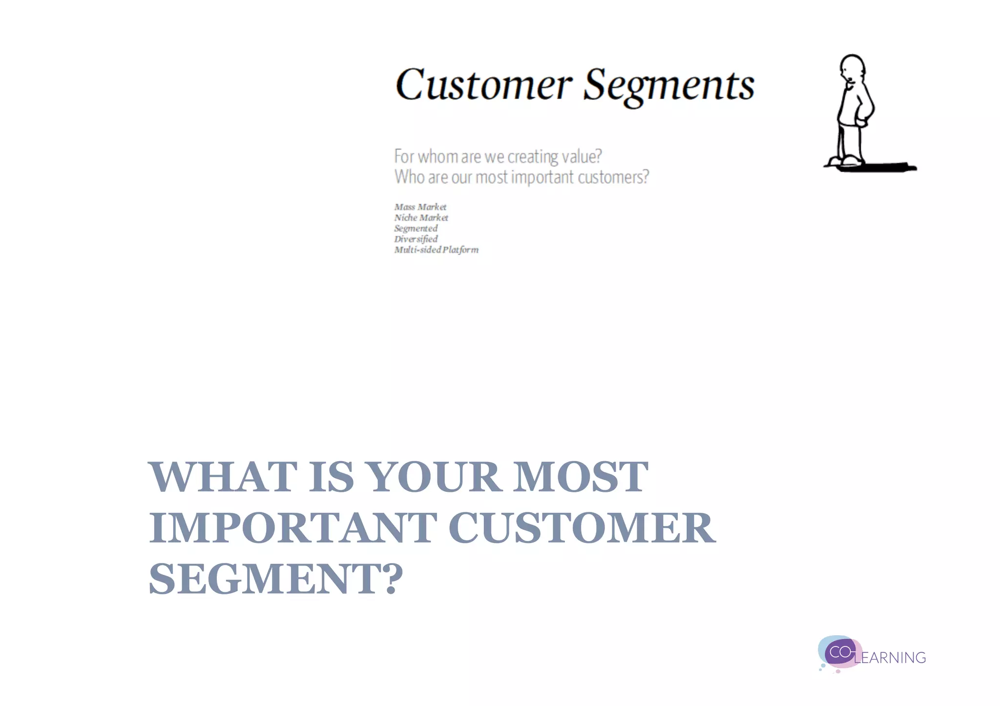 WHAT IS YOUR MOST
IMPORTANT CUSTOMER
SEGMENT?
 
