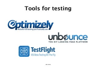 Tools for testing
…
 
