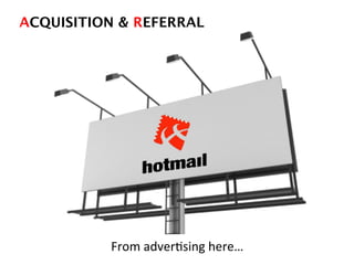 ACQUISITION & REFERRAL!
From	
  adverDsing	
  here…	
  
 