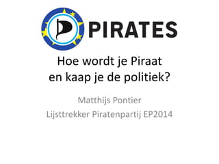 Meer Piratenpartij in Europa