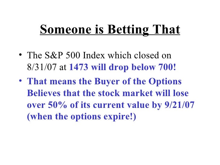 What does it mean when stock options expire