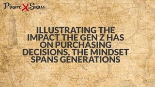 ILLUSTRATING THE
IMPACT THE GEN Z HAS
ON PURCHASING
DECISIONS, THE MINDSET
SPANS GENERATIONS
 