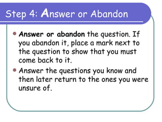Pirates test taking strategies | PPT