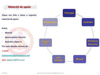 Material de apoio Clique nos links e baixe o seguinte material de apoio:Aulas;Manual