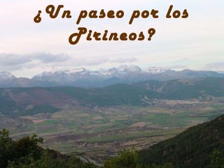 ¿Un paseo por los Pirineos? 