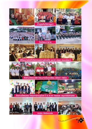 โรงเรียนพิริยาลัยจังหวัดแพร ๒๕๕๓
๙๓๙๓
วันปยมหาราช
อบรม Robocode
รับรางวัลชนะเลิศ โครงงานสิ่งแวดลŒอม สมัชชา YMCA
ทําบุญวันวิสาขบูชา
พิธีลงนามบันทึกขŒอตกลงความร‹วมมือ world class standdard
รับรางวัลชมเชย โครงการกบจูเนียร ป‚ 2 ณ M Theater กรุงเทพมหานคร
 