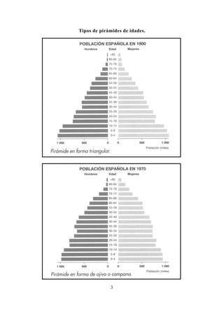 Tipos de pirámides de idades.




             3
 