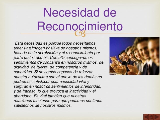Pirámide de Maslow e identificación