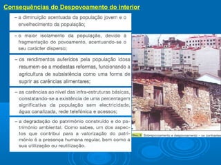 Consequências do Despovoamento do interior

 