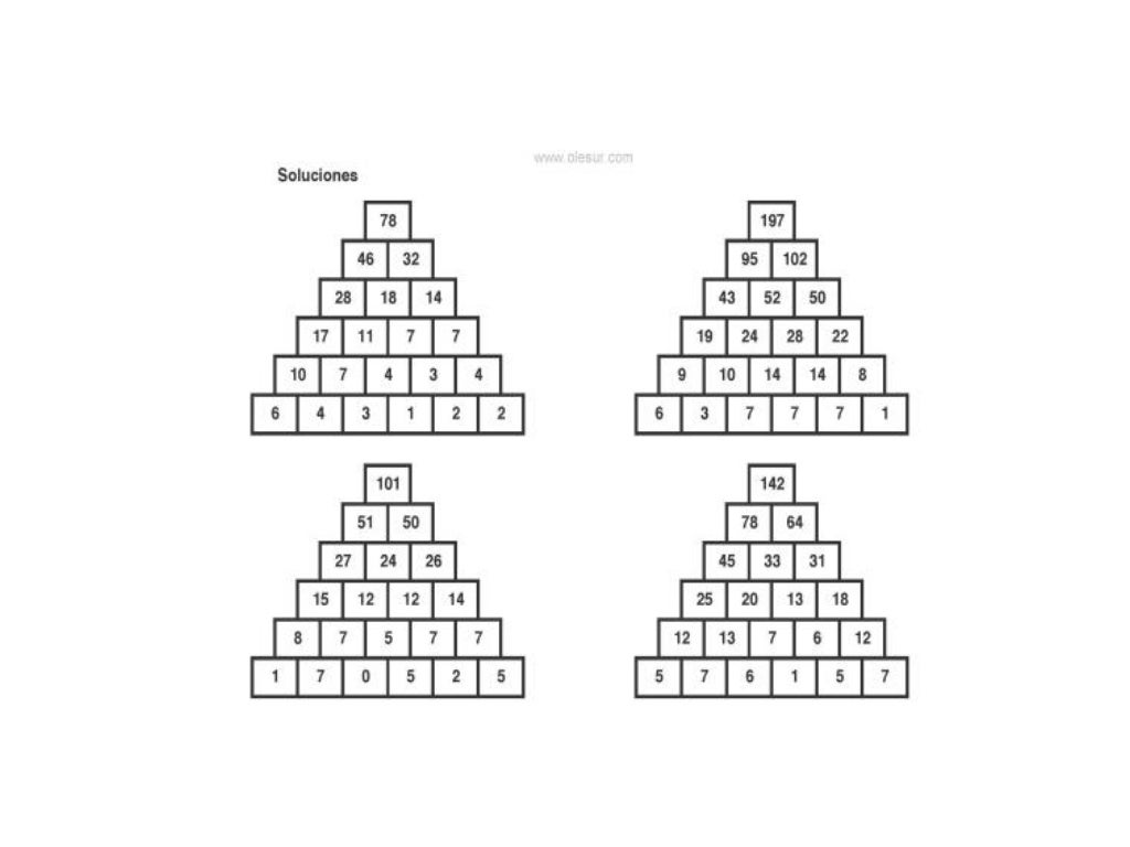 Pirámides numéricas