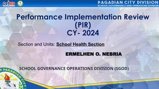 Sample Program Implementation Review Deped Program Implementation Review Deped-Pagadian CitySGOD JULY 2024.pptx