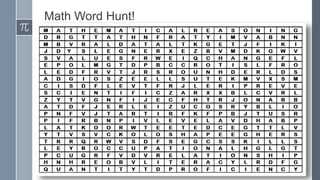 Math Word Hunt!
 