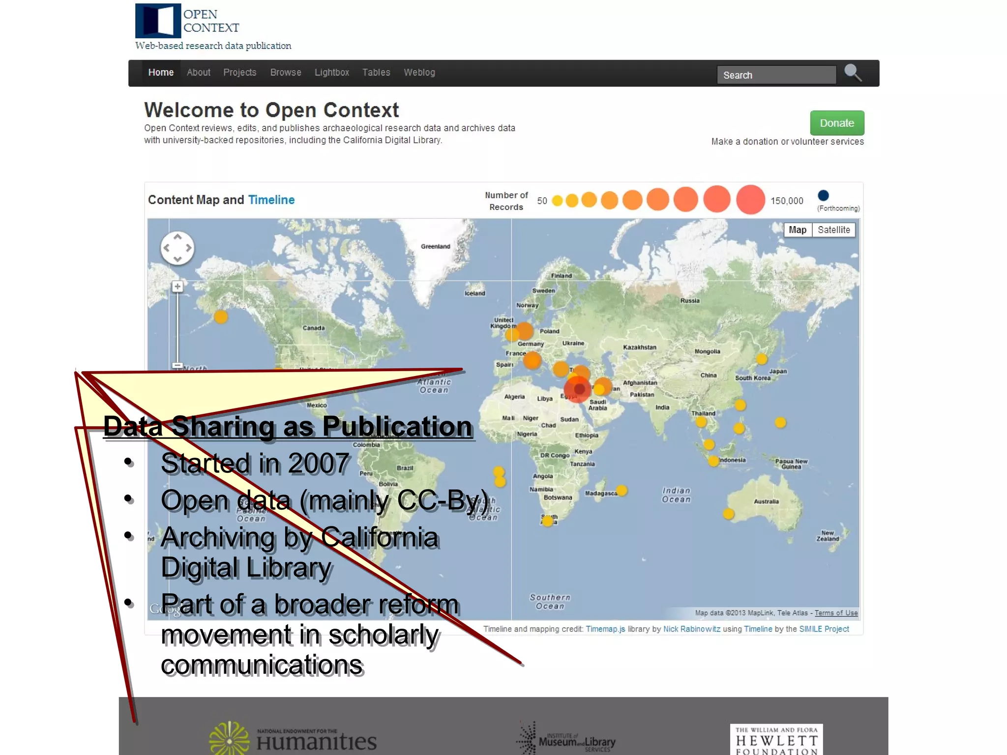 Data Sharing as Publication
• Started in 2007
• Open data (mainly CC-By)
• Archiving by California
Digital Library
• Part of a broader reform
movement in scholarly
communications
Data Sharing as Publication
• Started in 2007
• Open data (mainly CC-By)
• Archiving by California
Digital Library
• Part of a broader reform
movement in scholarly
communications
 