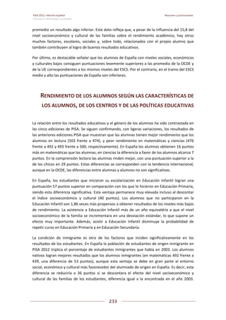 Pisa 2012. informe español