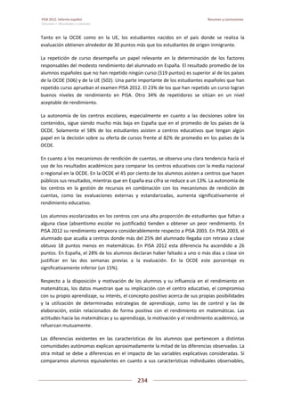 Pisa 2012. informe español