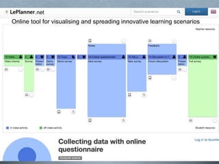 .net
Online tool for visualising and spreading innovative learning scenarios
 
