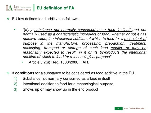 List Of Intentional Food Additives List Of Intentional Food Additives