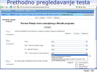 Taradi - 100
Prethodno pregledavanje testa
 