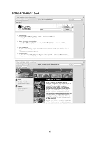 10
READING PASSAGE 2: Smell
 