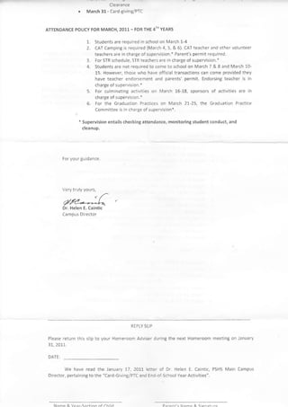 Pisay 4 q sched | PDF