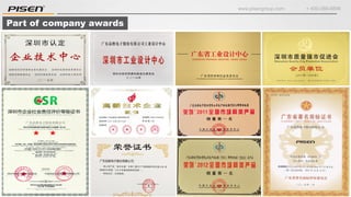 www.pisengroup.com + 400-088-9898
Part of company awards
 