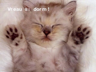 Vreau s ă  dorm   ! 