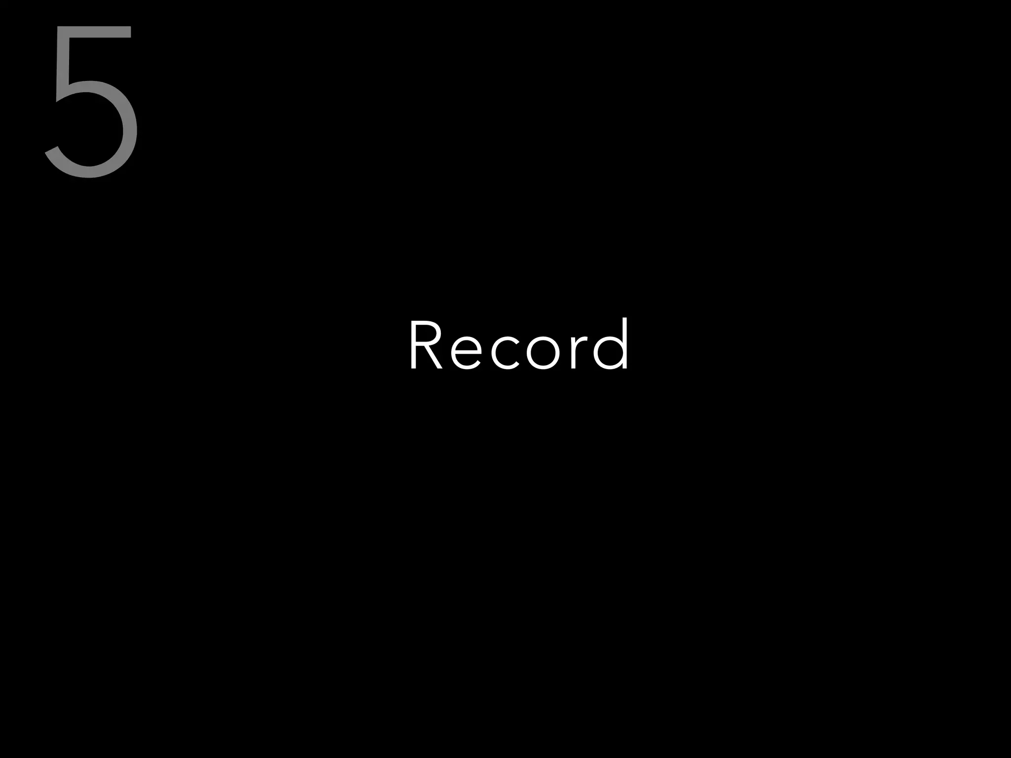 Record
 