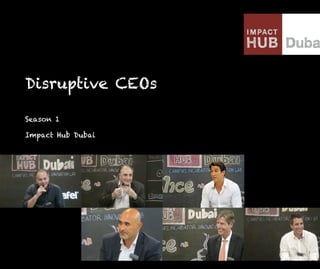 Pi Slice / Disruptive CEO Session Season 1