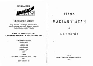Pisma Mađarolaca Ante Strčevića