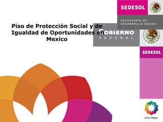 Piso de Protección Social y de
Igualdad de Oportunidades en
           Mexico
 