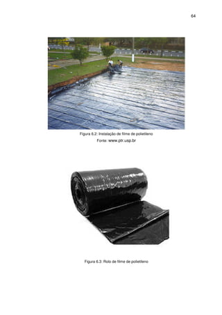 64
Figura 6.2: Instalação de filme de polietileno
Fonte: www.ptr.usp.br
Figura 6.3: Rolo de filme de polietileno
 