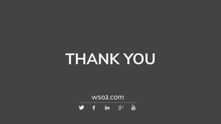 THANK YOU
wso2.com
 