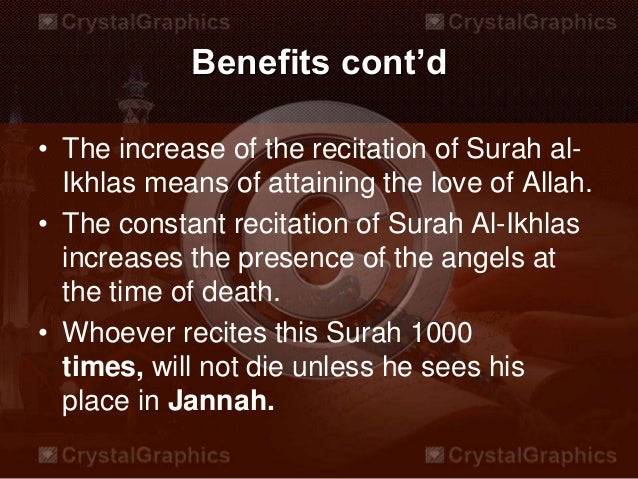 Presentation On Surah Al Ikhlas