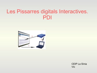 Les Pissarres digitals Interactives. PDI CEIP La Sínia Vic 