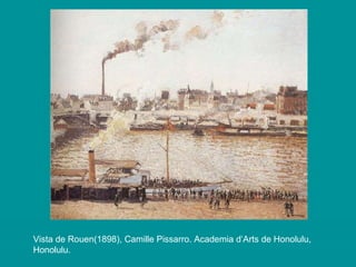 Vista de Rouen(1898), Camille Pissarro. Academia d’Arts de Honolulu, Honolulu. 