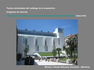 Textos extractados del catálogo de la exposición.
Imágenes de internet.
http://www.museothyssen.org/microsites/exposiciones/2013/pissarro/index.html
Música: Claude Debussy, Ensueño - (Réverie)
 