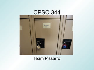 CPSC 344 Team Pissarro 