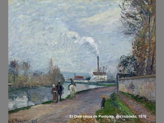 El Oise cerca de Pontoise, día nublado, 1876

 